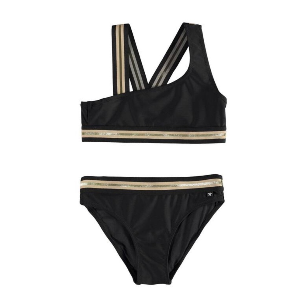 Molo Nicola Black and Gold Bikini Swim
